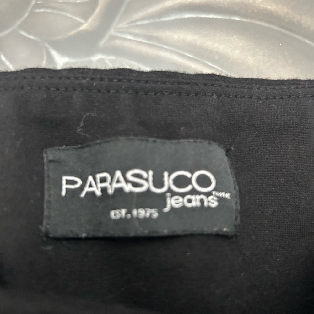 🌼 Parasuco Black Moto leggings Medium - Picture 2 of 5